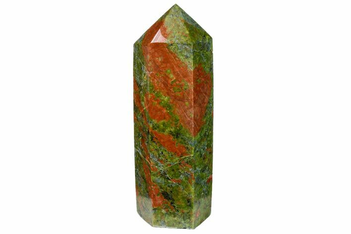 Tall, Polished Unakite Obelisk - South Africa #151840